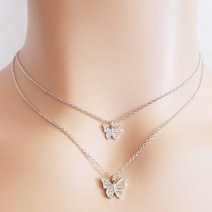 Butterfly Silver Necklace